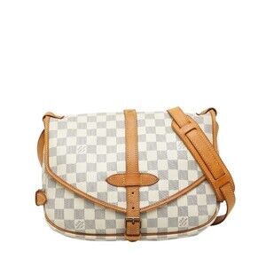 LOUIS VUITTON Brown Damier Leather Shoulder Bag